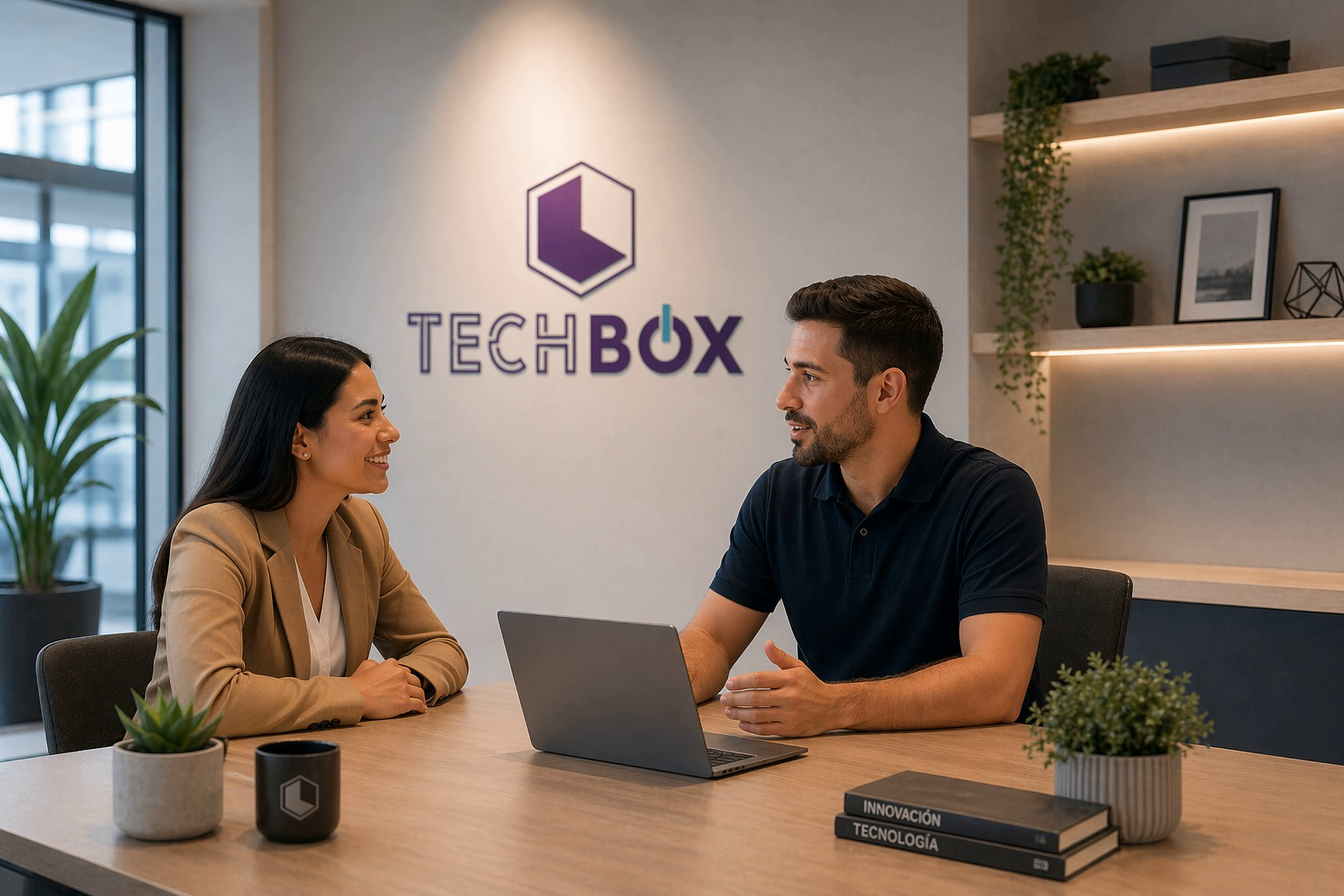 Técnico Tech Box realizando mantenimiento preventivo